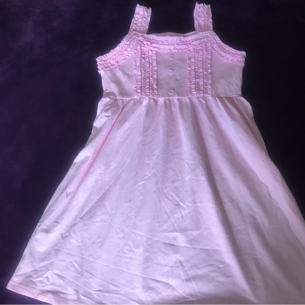 Girls Pink Ruffle Dress Size 10 - Picture 2 of 4